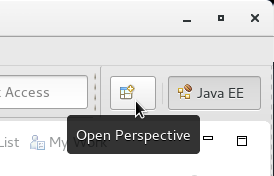 Open perspective button