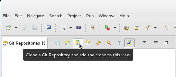 Clone repository button